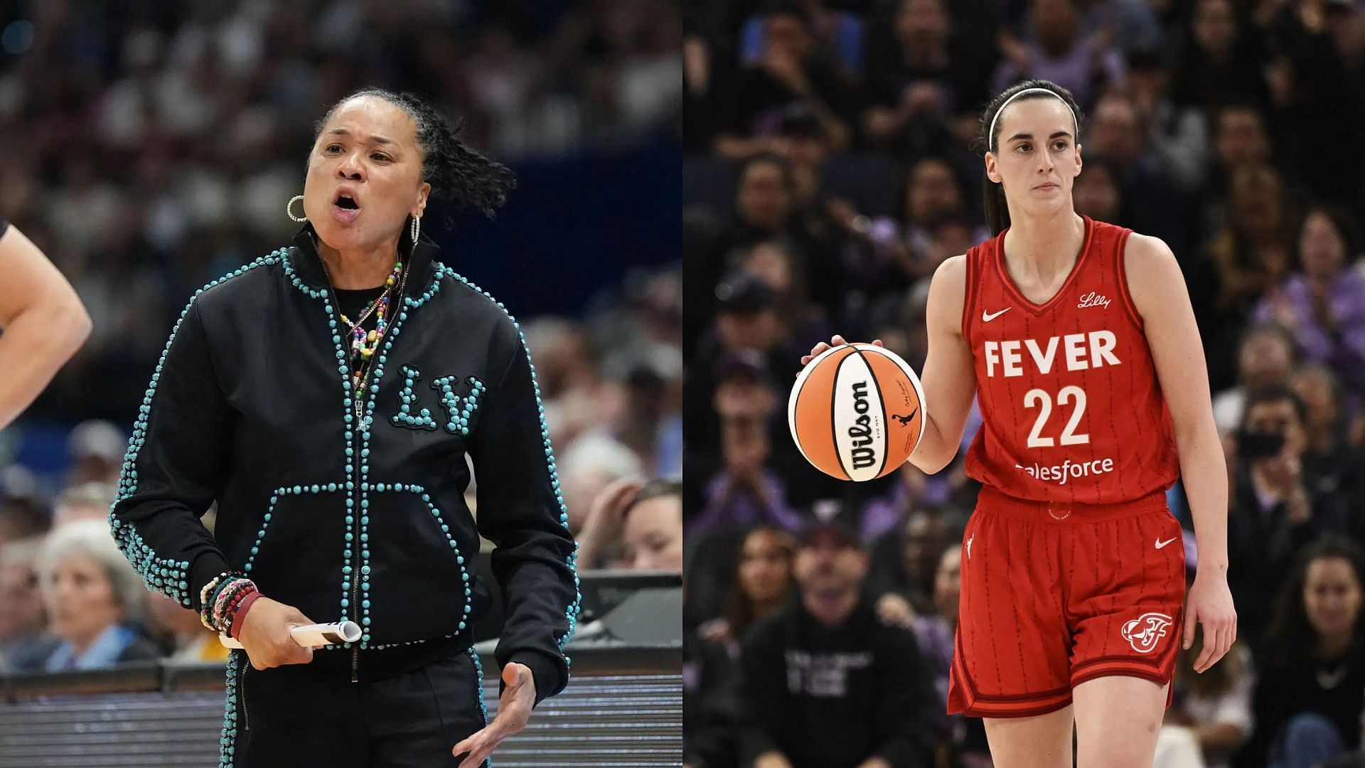 Dawn Staley and Caitlin Clark