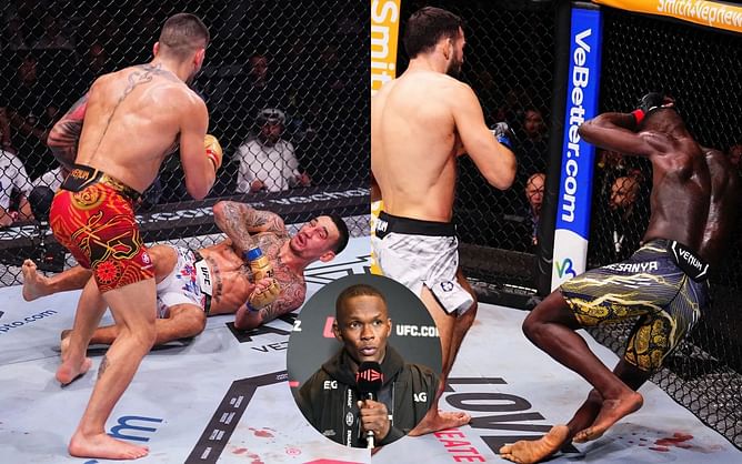 Israel Adesanya unpacks the similarities between Ilia Topuria’s KO win over Max Holloway and his KO loss to Nassourdine Imavov