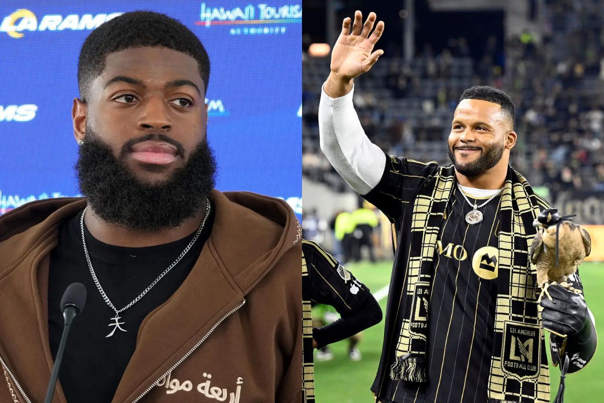 "Challenging an old man is crazy": NFL fans react to Jared Verse calling out "old man" Aaron Donald in viral video