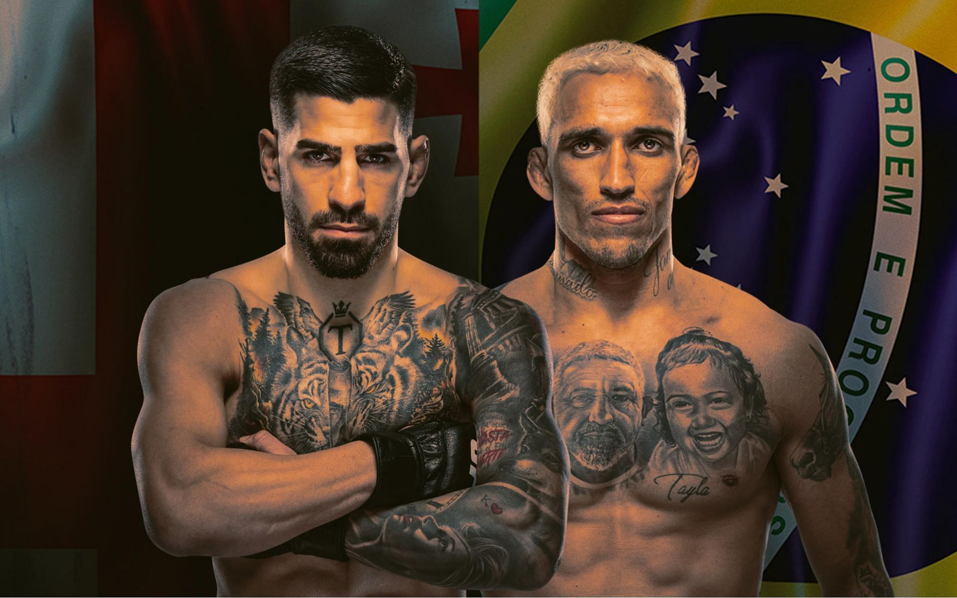 Ilia Topuria (left) headlines UFC 317 against Charles Oliveira (right). [Image courtesy: ufc.com]