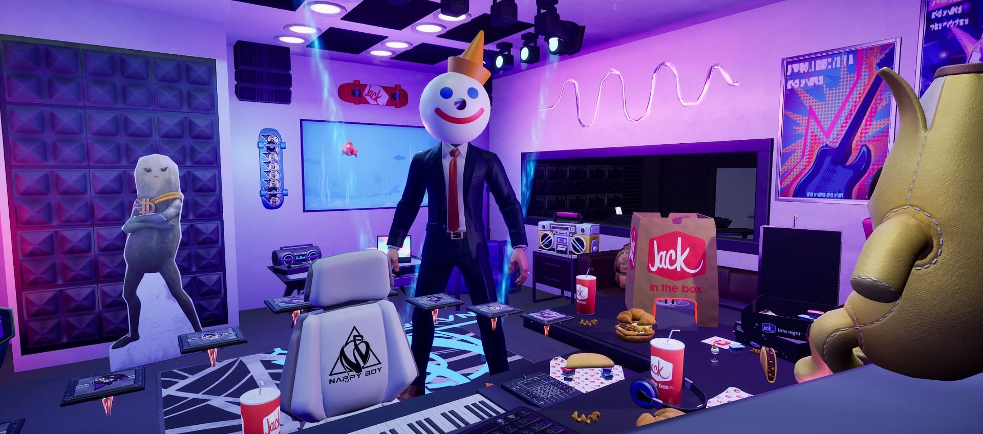 Jack in the Box x T-Pain in Fortnite (Image via Jack in the Box)