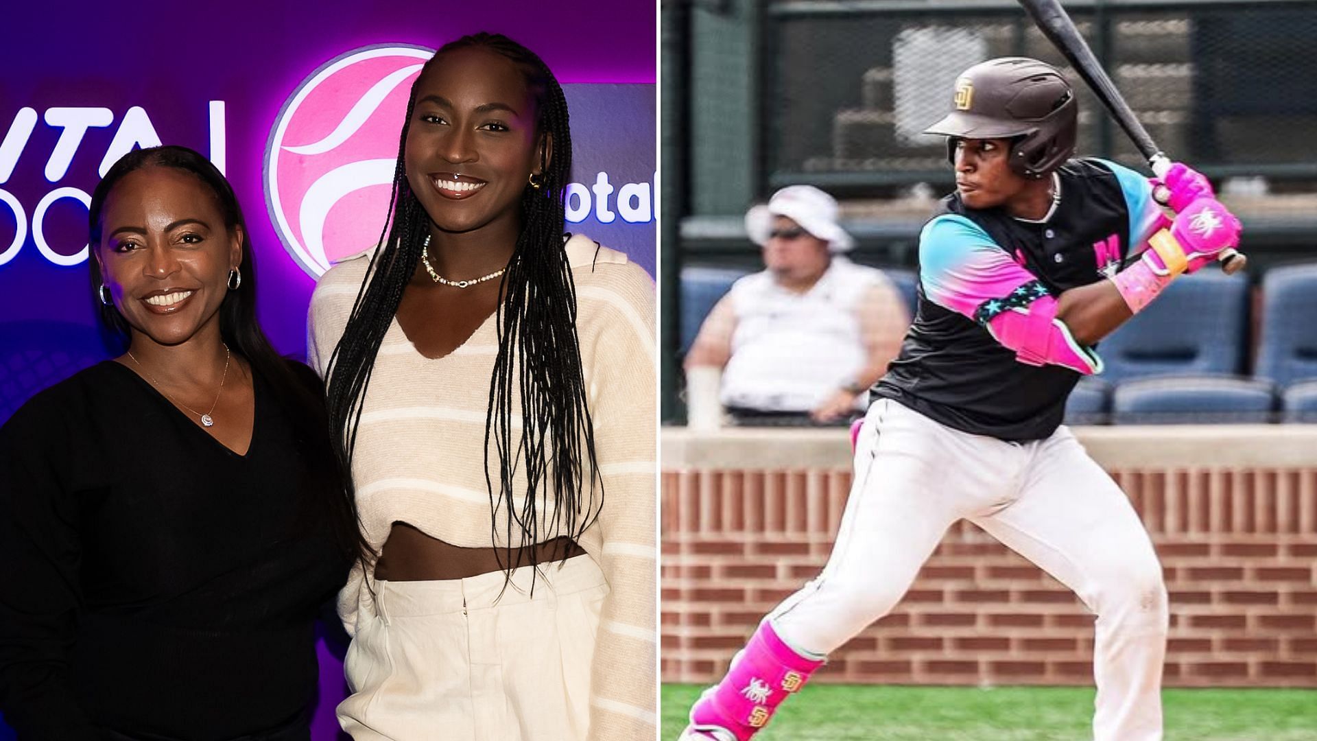 Coco Gauff and mother Candi, in praise of brother Codey