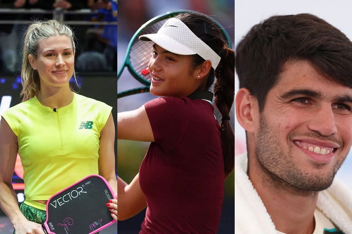 Eugenie Bouchard gives honest reaction to Carlos Alcaraz-Emma Raducanu craze after Brit supports Spaniard at Queens Club