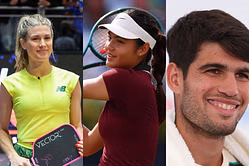 Eugenie Bouchard gives honest reaction to Carlos Alcaraz-Emma Raducanu craze after Brit supports Spaniard at Queen's Club