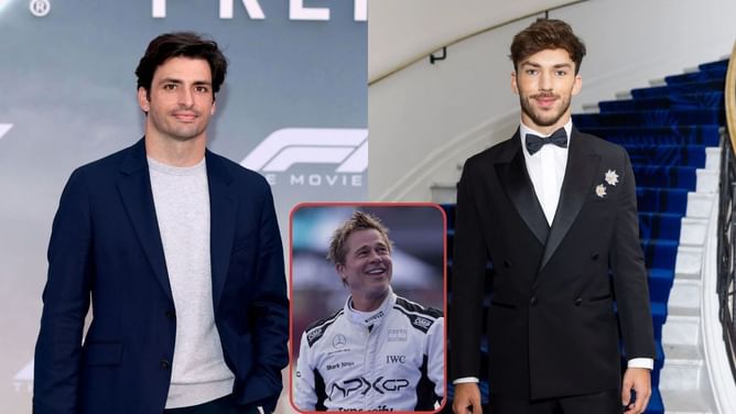 Brad Pitt picks Carlos Sainz and Pierre Gasly as F1 drivers with a potential future in Hollywood