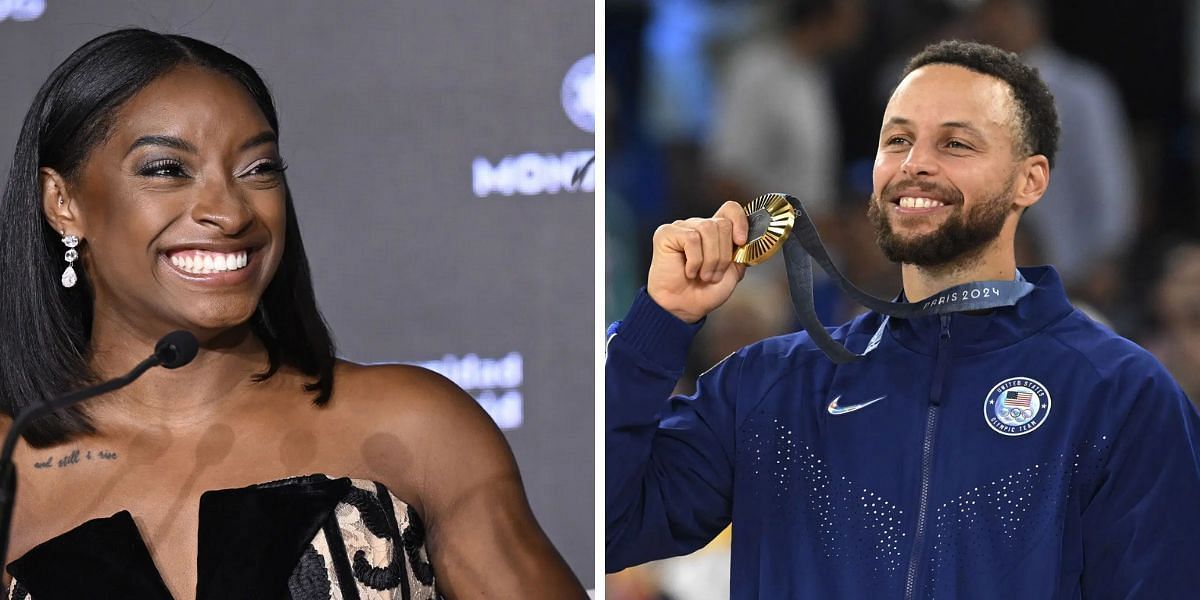 Simone Biles and Stephen Curry receive the nomination for 2025 ESPY Award. (Images by Getty)