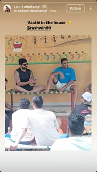 Screenshot of Tamil actor Ram Ramasamy's Instagram story - Source: Ram Ramasamy/IG