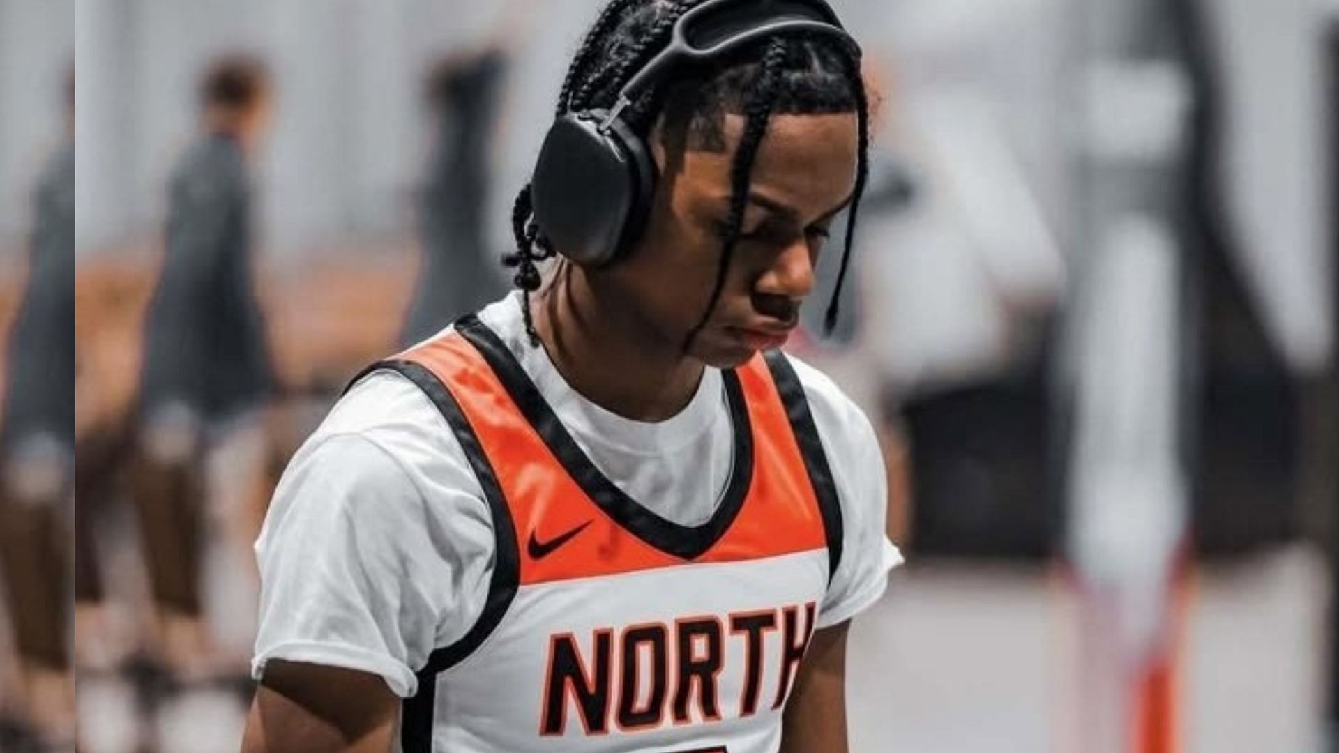 Four-star point guard Amir Jenkins. (Image via Instagram @amirr.jenkins)
