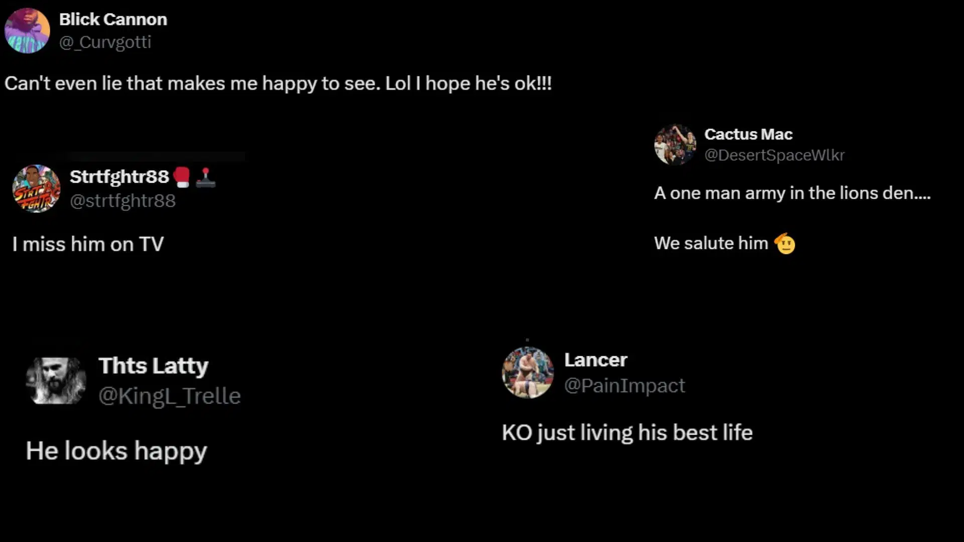 Screenshots of some more fan reactions. [Image credit: FadeAwayMedia&#039;s X]