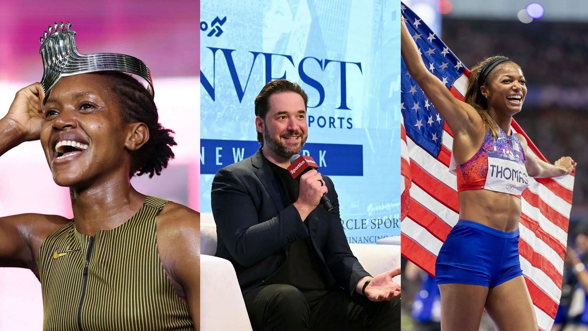 Serena Williams husband Alexis Ohanian, Gabby Thomas and more react as Faith Kipyegon gives her all but narrowly misses rare feat
