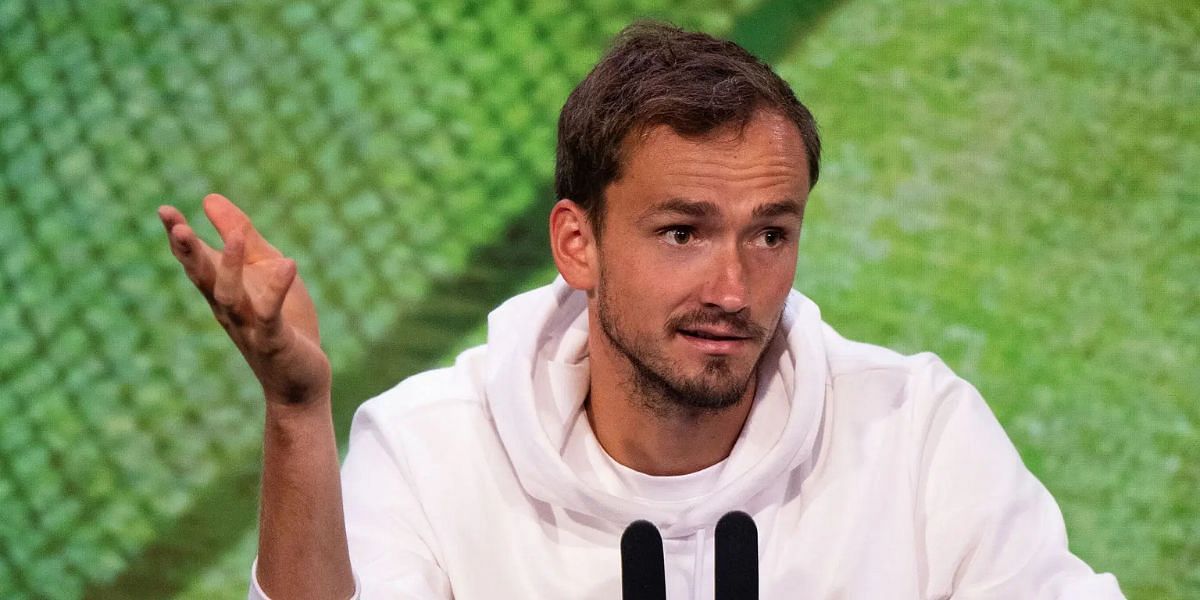 Daniil Medvedev cut a frustrated figure both during and after his first-round shocker at the 2025 Wimbledon Championships (Source: Getty)