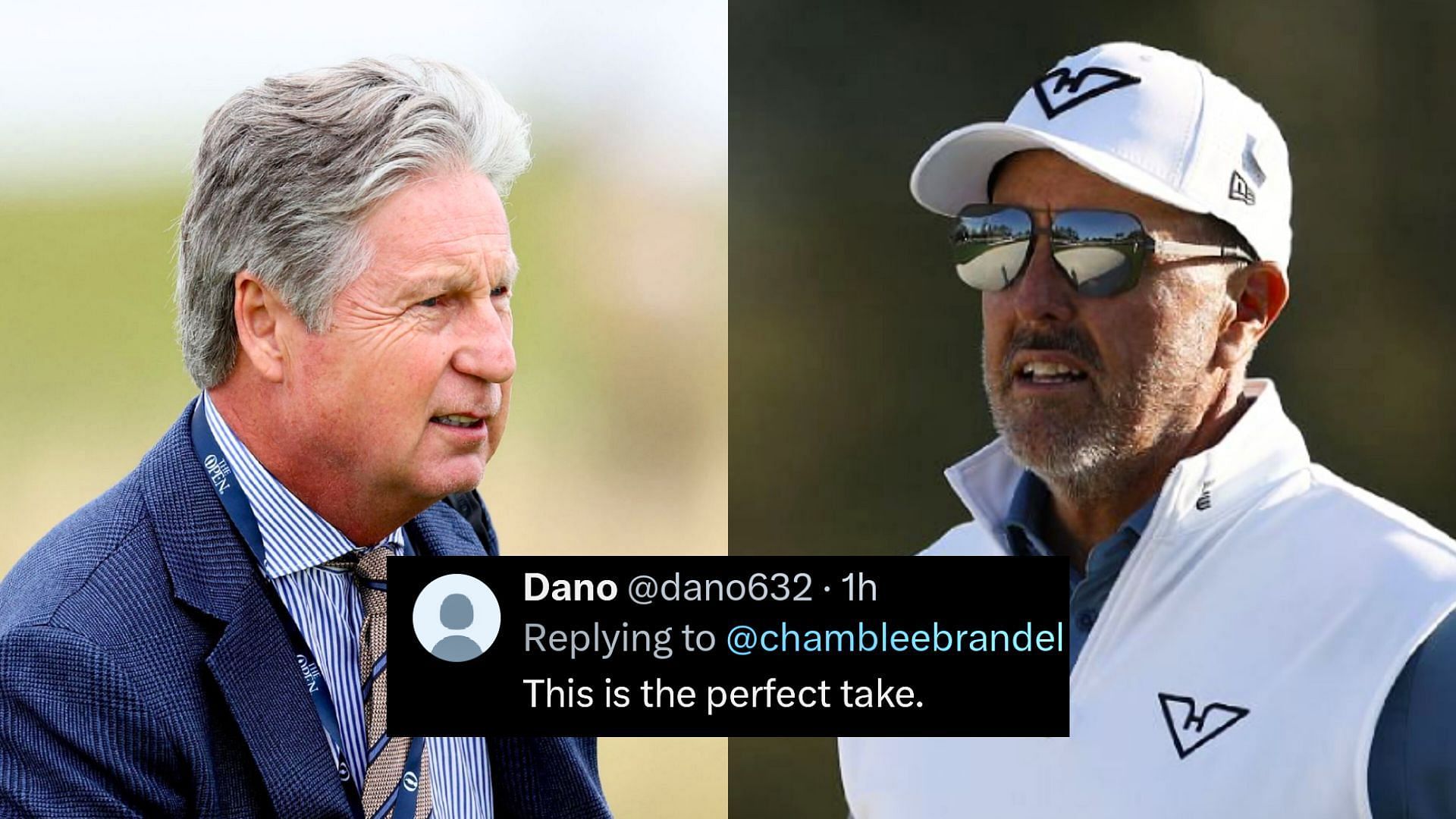 Brandel Chamblee and Phil Mickelson / Source: Getty Images 