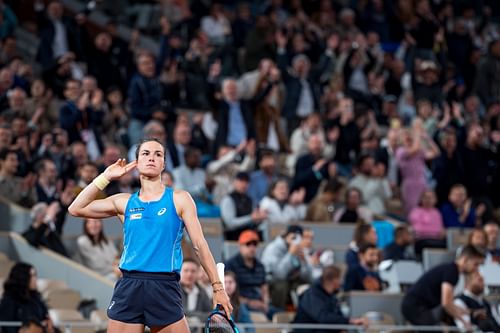 Lois Boisson at the French Open 2025. (Photo: Getty)