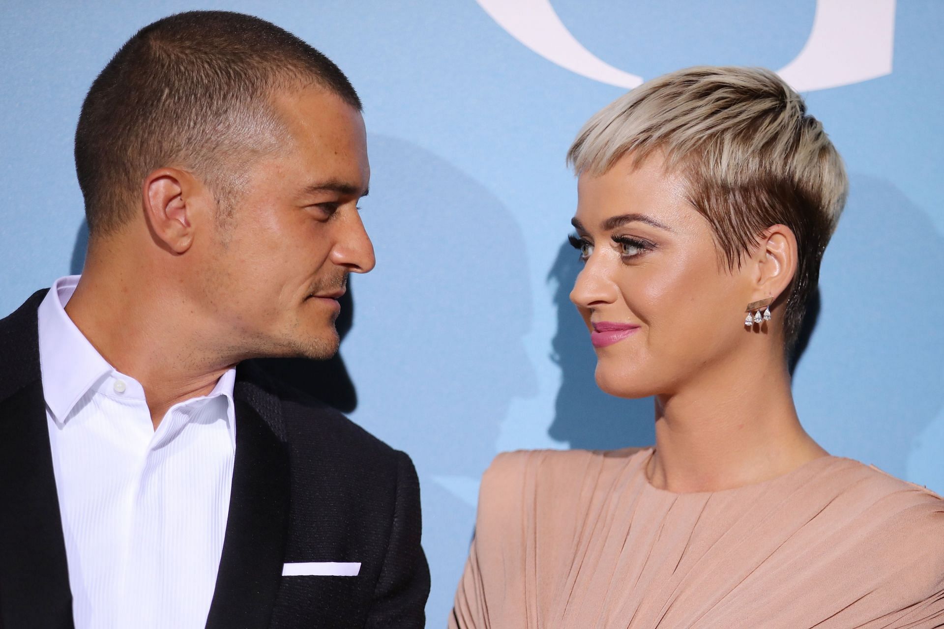 Katy Perry and Orlando Bloom attend the Gala for the Global Ocean hosted by H.S.H. Prince Albert II of Monaco at the Opera of Monte-Carlo on September 26, 2018 (Image via Getty)