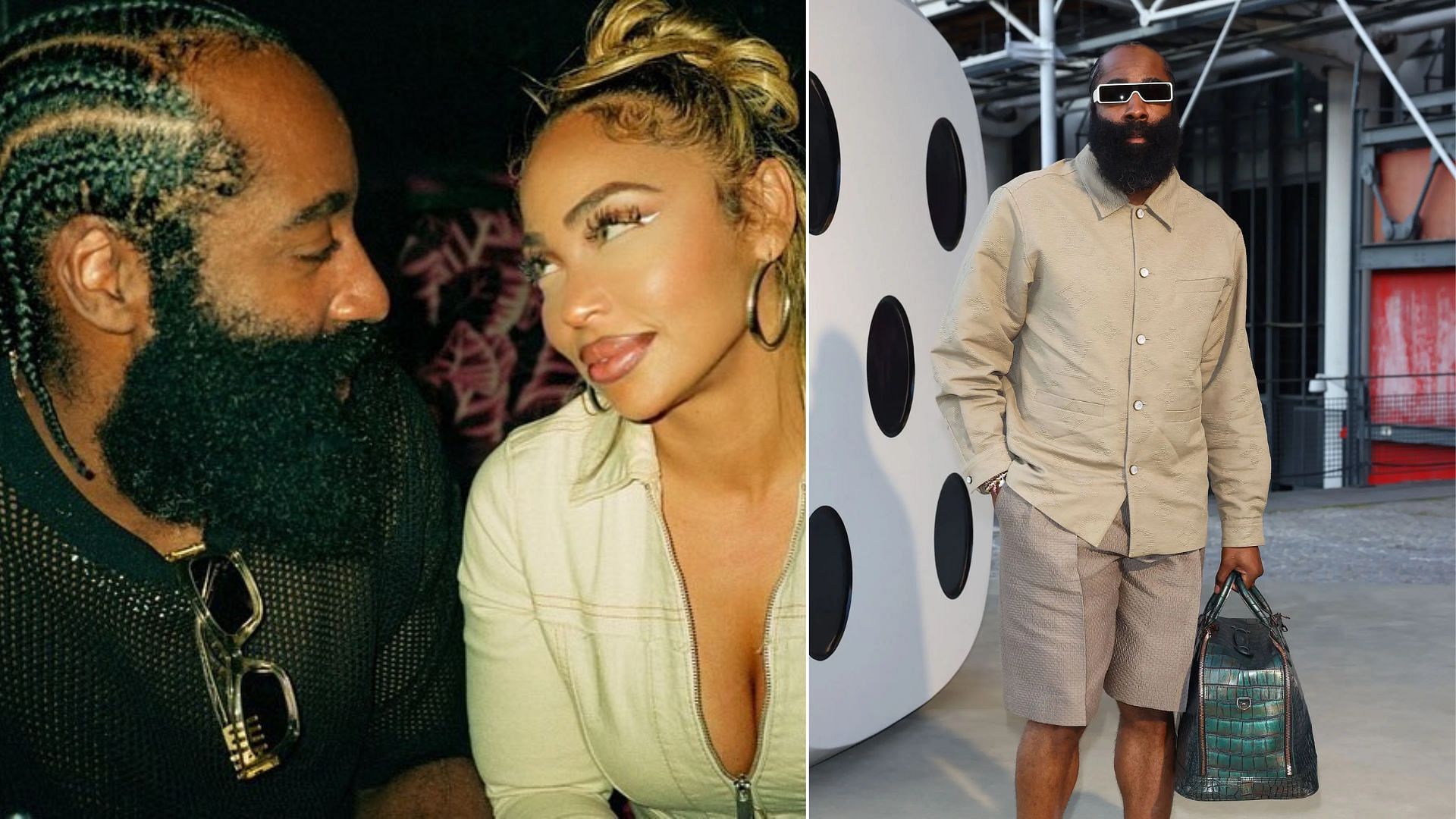 James Harden enjoys Parisian night out at Eiffel Tower with girlfriend Paije Speights