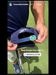Screenshot from Bryson DeChambeau's Instagram story / IG: @brysondechambeau
