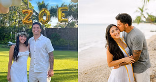 Dillon Gabriel’s fiancée Zo Caswell reveals “before & after” lip filler glow-up in latest IG post