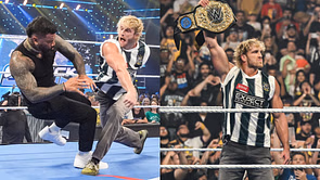 "I’m running out of captions for these" - Logan Paul reacts after once again knocking out Jey Uso on WWE SmackDown