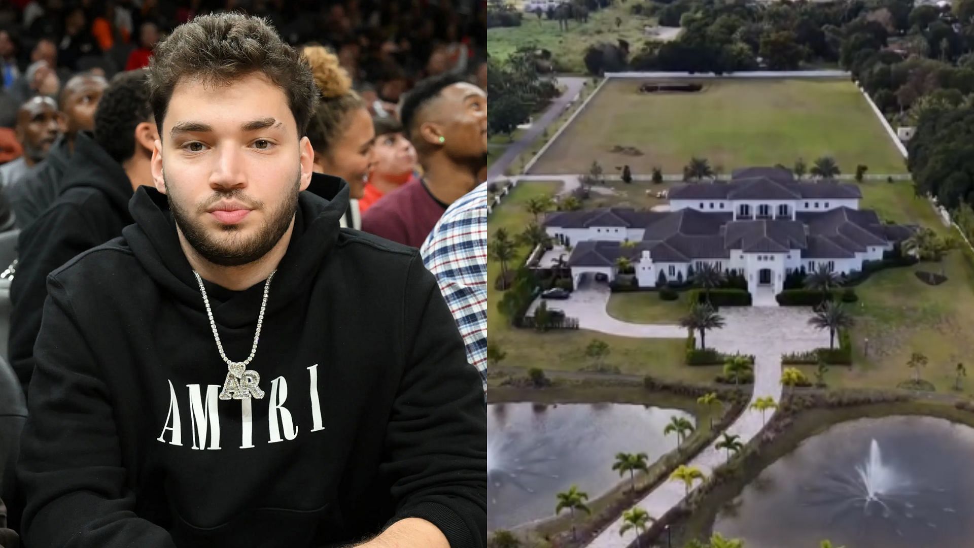 Adin Ross reveals his new Florida residence (Images via Getty, @enzo_rosani/Instagram)