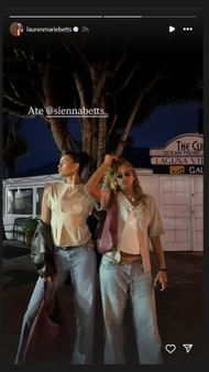 Screenshot via Instagram (@laurenmariebetts/IG)