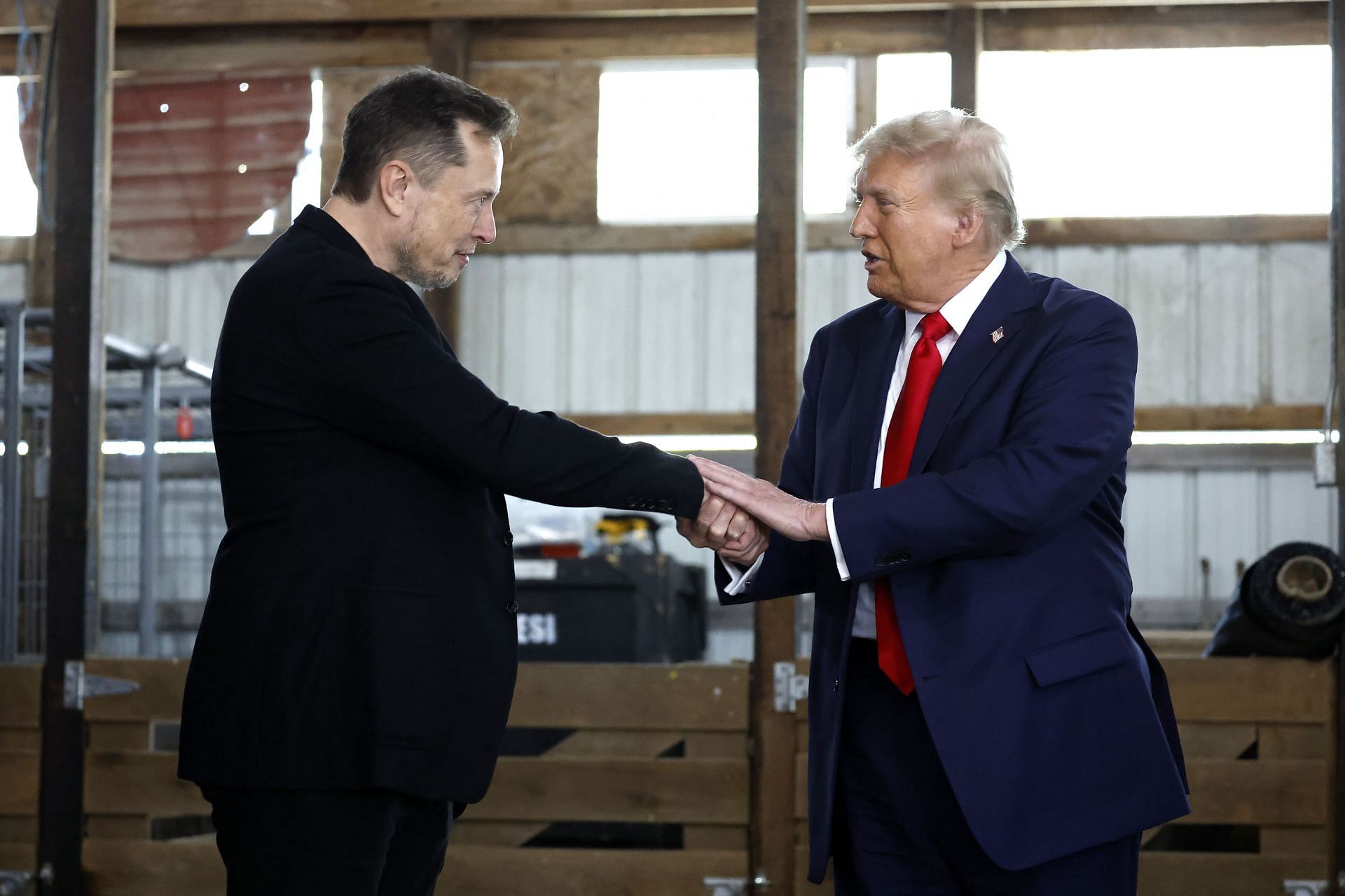 Elon Musk and Donald Trump: Image via Getty Images