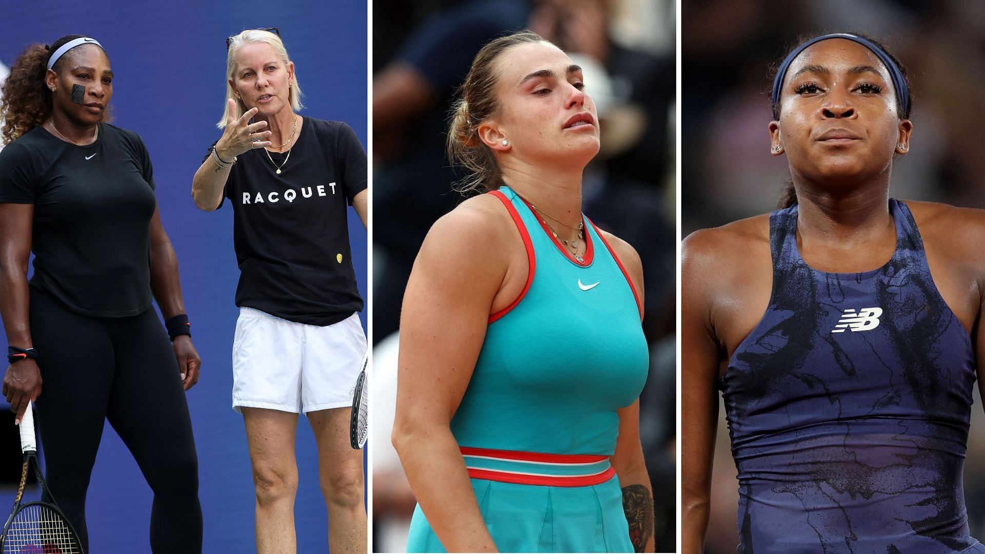 Serena Williams, Rennae Stubbs, Coco Gauff and Aryna Sabalenka