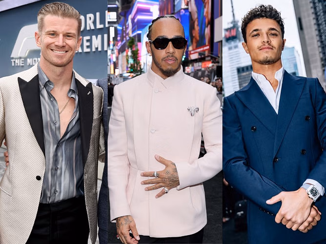 Top 5 dapper looks feat. Lewis Hamilton at the F1 movie premiere red carpet