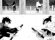 Samura vs. Uruha in the manga (Image via Shueisha)