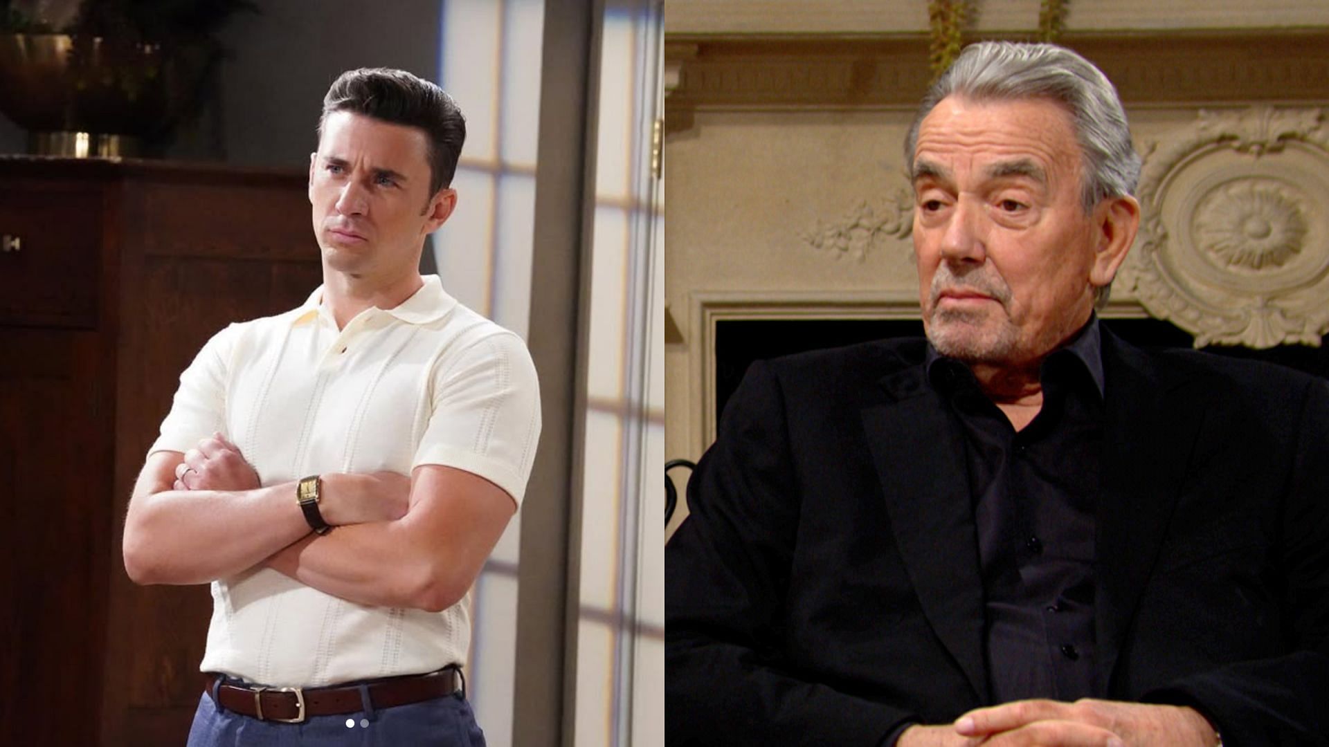 Dumas and Victor on The Young and the Restless (Image via Instagram/@inlikebillyflynn, Facebook/@The Young and the Restless)