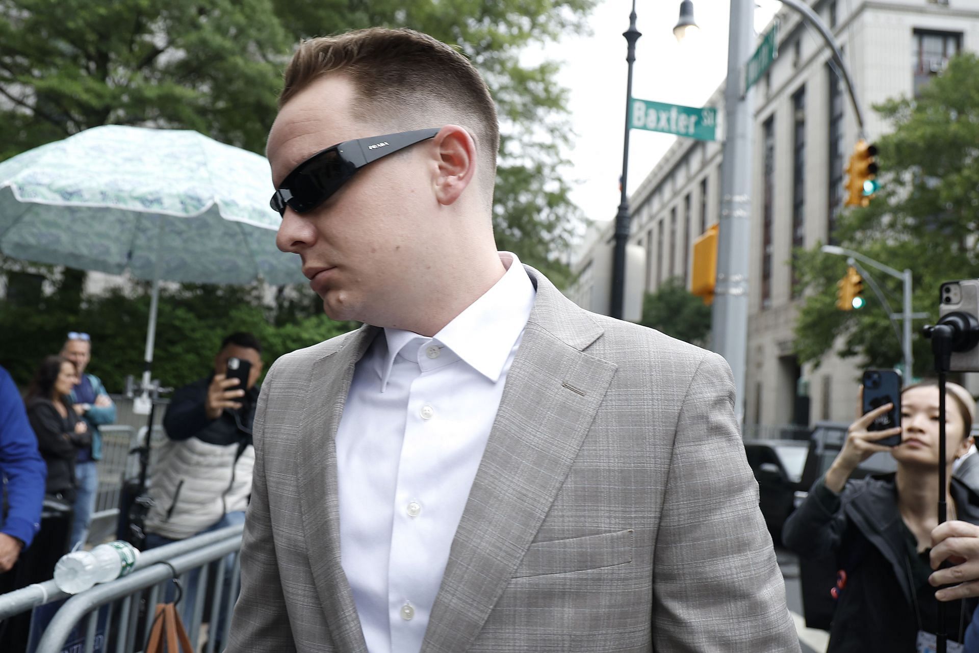Brendan Paul arrives at the federal courthouse in Lower Manhattan on June 18, 2025 in New York City. (Image via Getty)