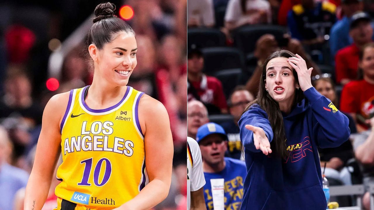 &quot;Wouldn&rsquo;t talk to Angel Reese like this&quot; - WNBA fans react as Kelsey Plum provokes refs to hand Caitlin Clark a tech (Image Source: IMAGN)