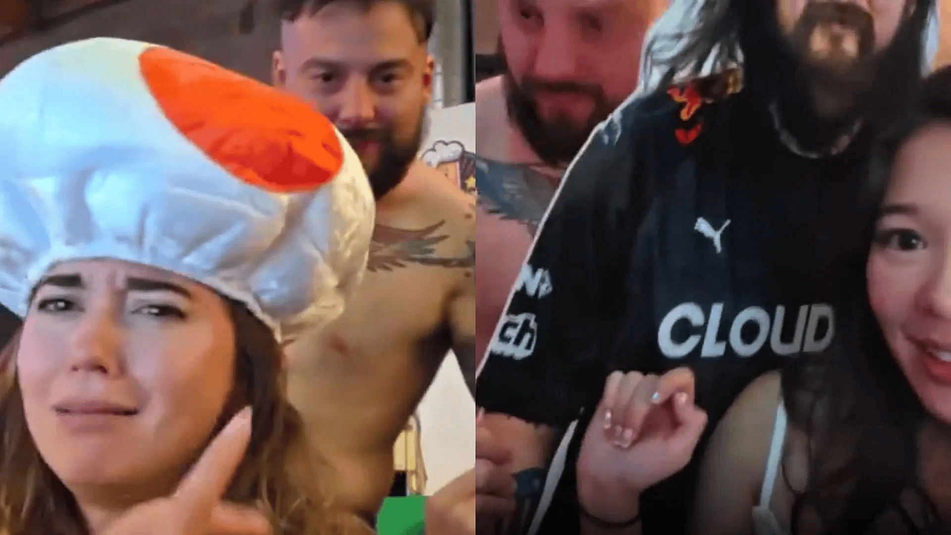 Mang0 has become the subject of controversy online after his inappropriate behavior around female streamers present at the Beerio Kart event (Image via @LSF_Forwarder/X and r/LivestreamFail on Reddit)