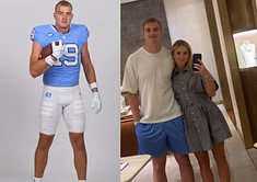 Bill Belichick's UNC star Jake Johnson captures adorable moment with girlfriend Ellie Pittman