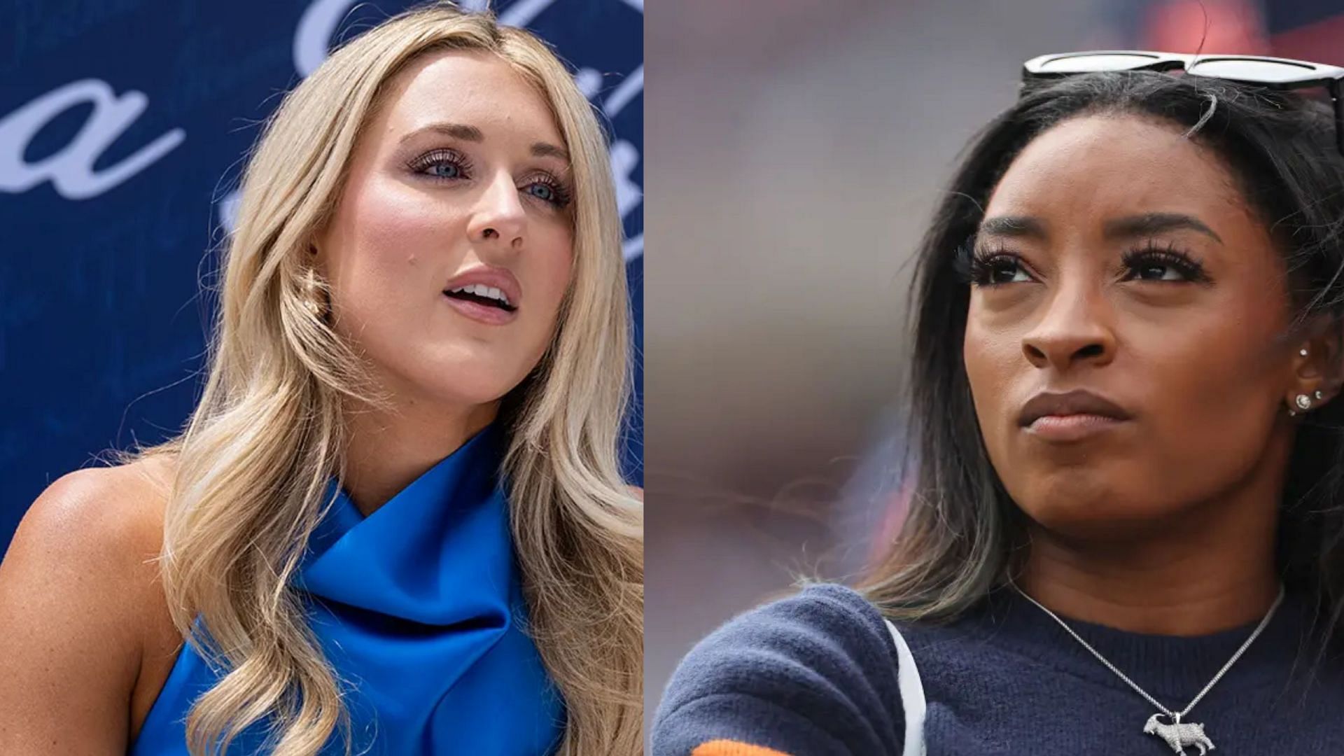 Riley Gaines reacts to Simone Biles deactivating her X account [Image Source : Getty]