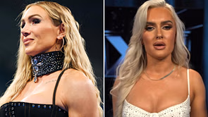 Charlotte Flair reacts after Mariah May debuts in WWE