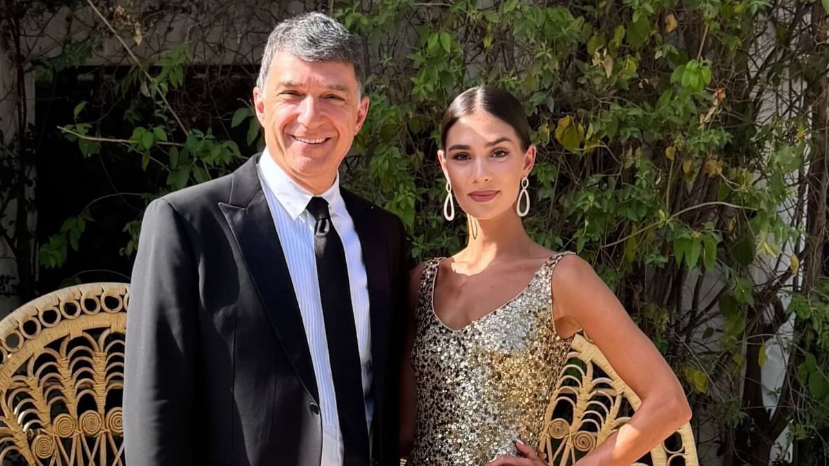 Alex Ovechkin’s wife Nastasiya stuns in shimmery sequin gown at a wedding in Marbella, Spain, joined by her father Kirill