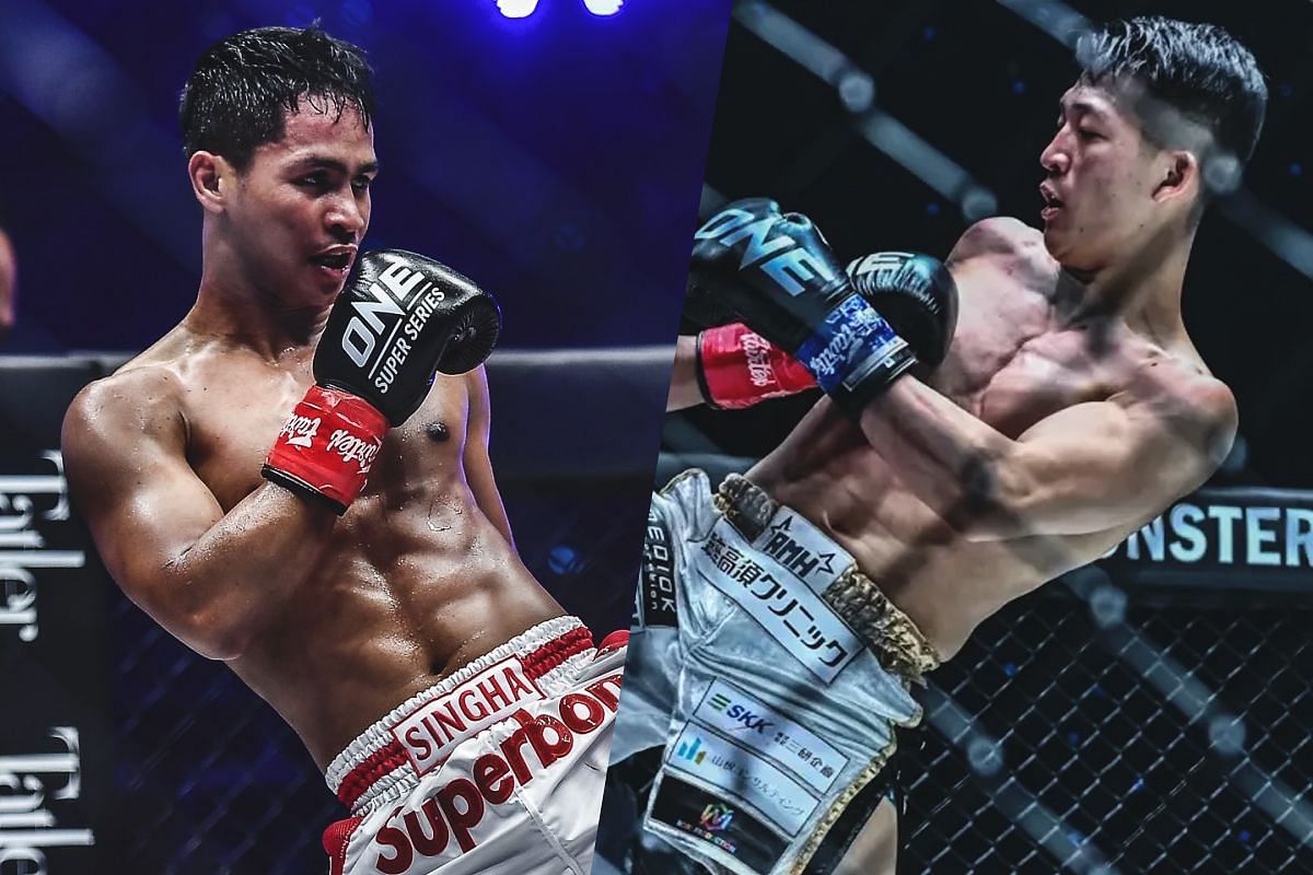 Superbon (left) and Masaaki Noiri (right). [Photos from ONE Championship]