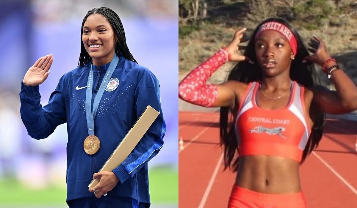 Tara Davis-Woodhall and Clara Adams - Source; Getty and Instagram
