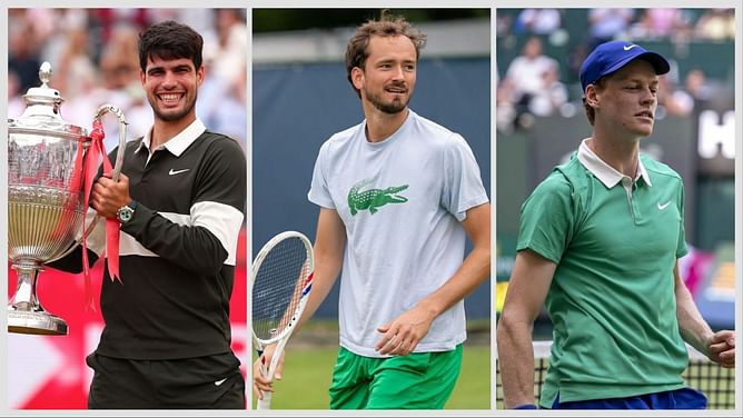 ATP Rankings update: Carlos Alcaraz closes in on No. 1 Jannik Sinner with Queen's Club title, Daniil Medvedev returns to the top 10