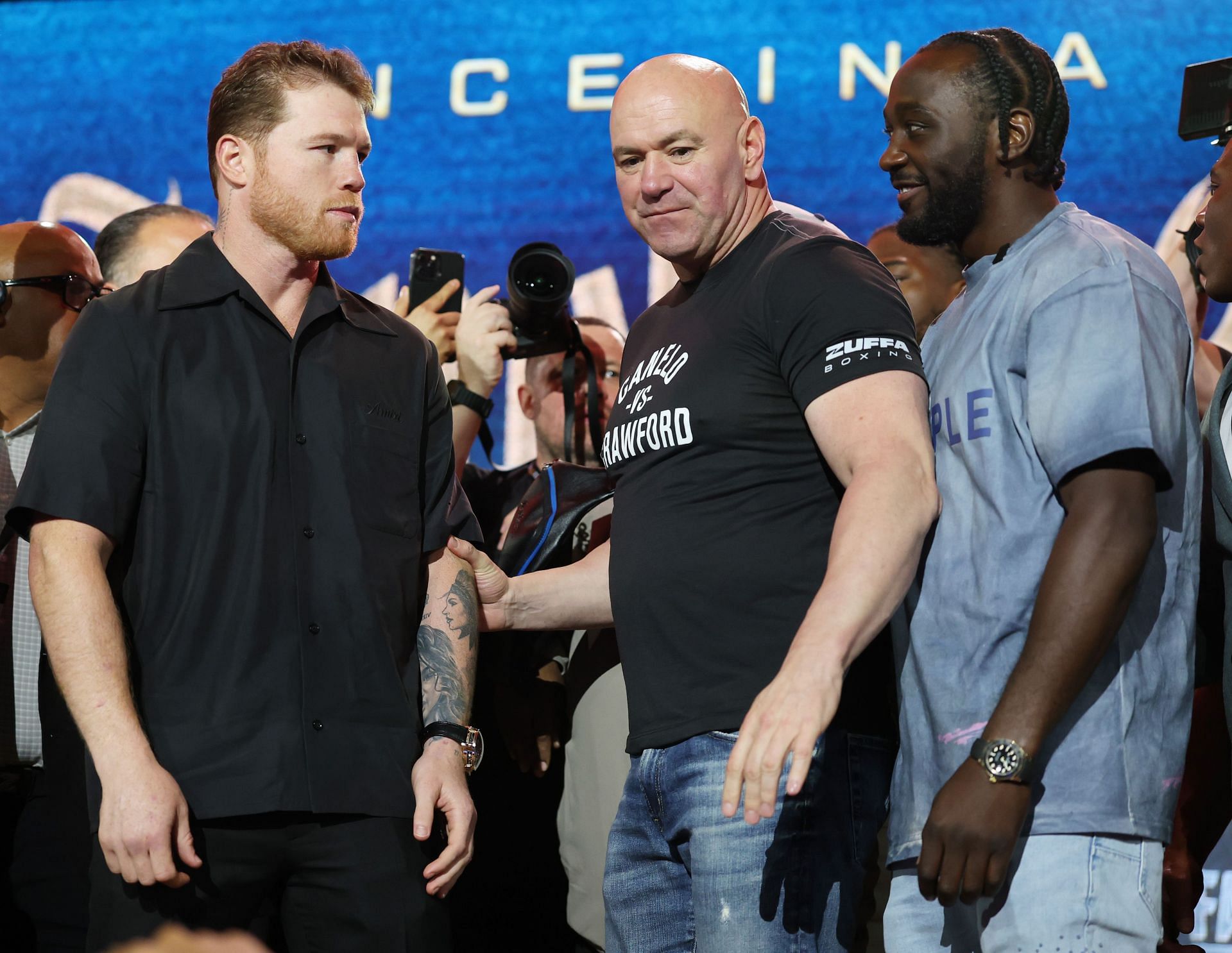 Canelo &Aacute;lvarez vs. Terence Crawford Press Conference at Fanatics Fest, New York City - Source: Getty
