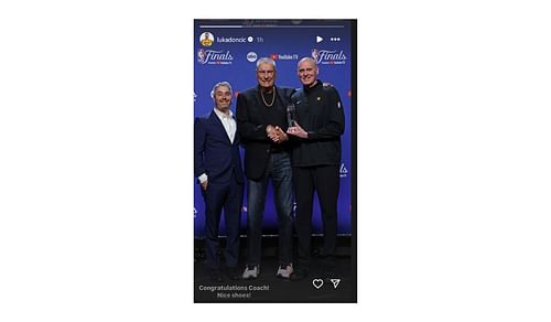 Luka Doncic sends a four-word message to Don Nelson on Instagram