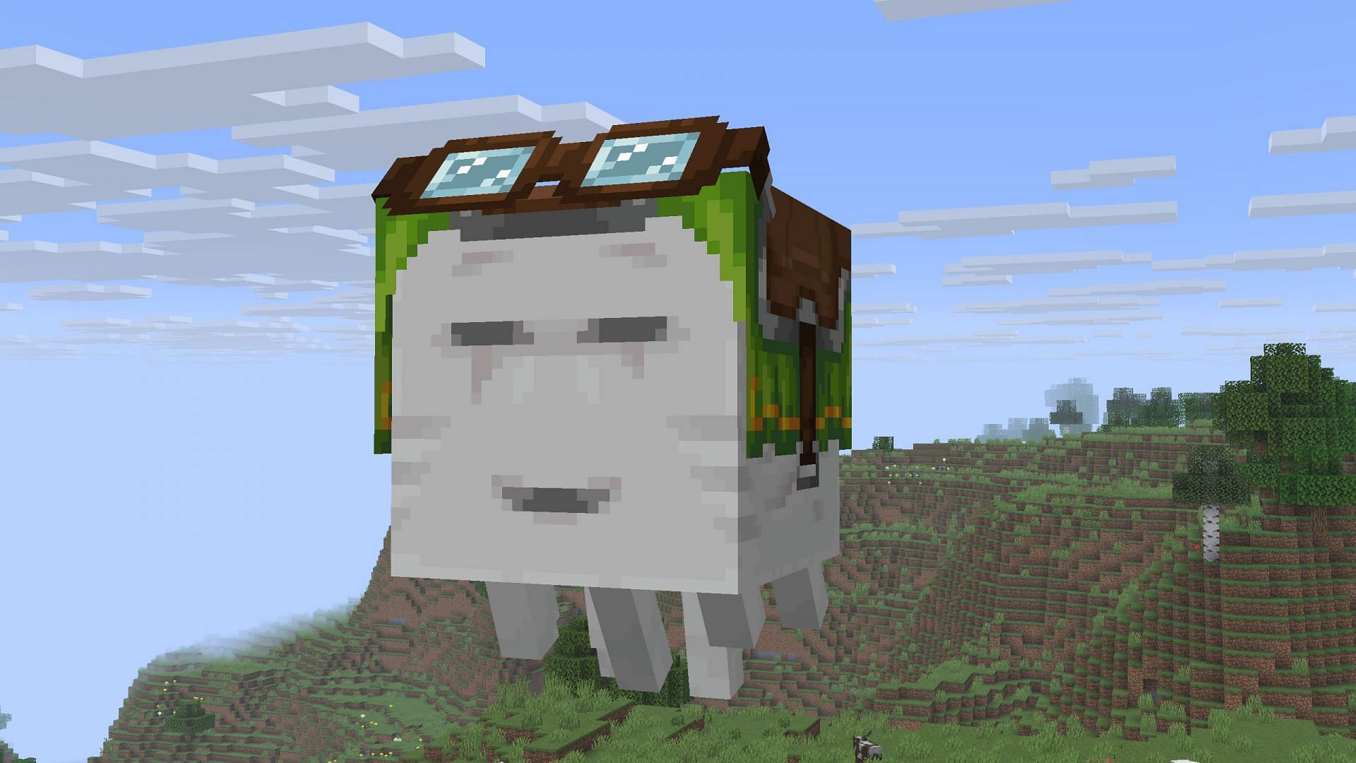 Happy ghasts have one particular issue (Image via Sportskeeda Gaming || Mojang Studios)