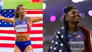 After winning $300,000 and defeating Gabby Thomas, Melissa Jefferson makes her feelings known about setting PB and World Lead