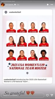 Image via Sienna Betts' Instagram Story.