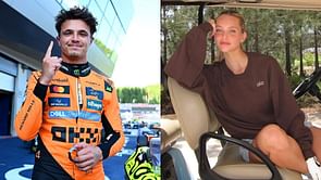 Lando Norris’ girlfriend Margarida Corceiro poses in a brown swimsuit as she vacations in Spain