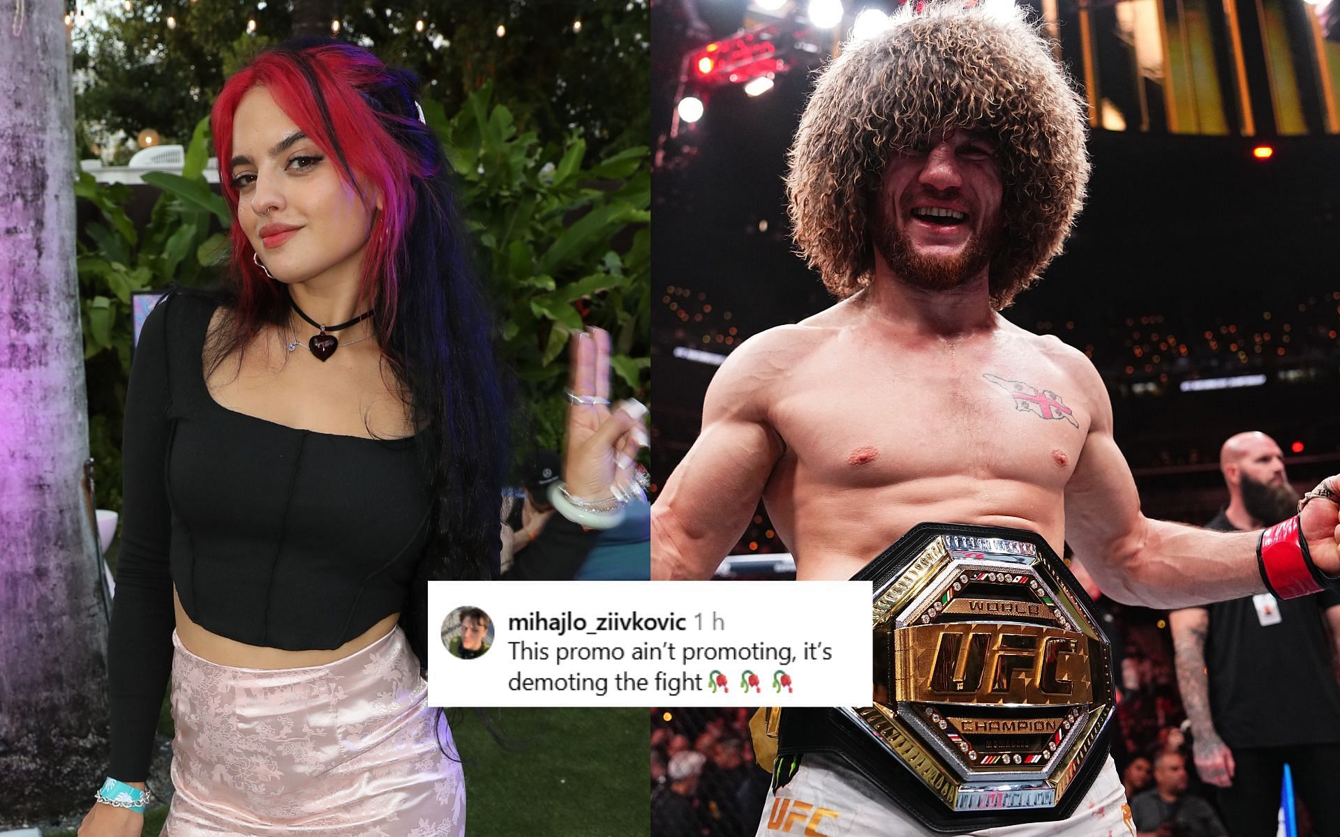 Fans react to the video of Nina-Marie Daniele and Merab Dvaishvili training together.  [Images courtesy: Getty]