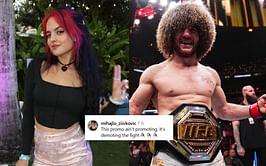 "I hope she gets fired," "Team Nina" - MMA fans divided as Nina-Marie Daniele spins Merab Dvalishvili around in playful training moment