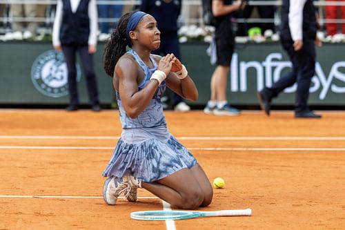 Coco Gauff after her win at the French Open 2025 - Image Source: Getty