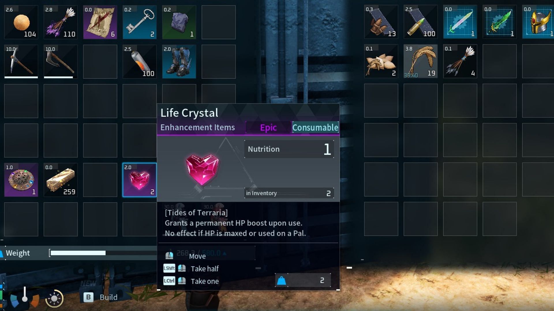 Life Crystal in inventory (Image via Pocketpair)