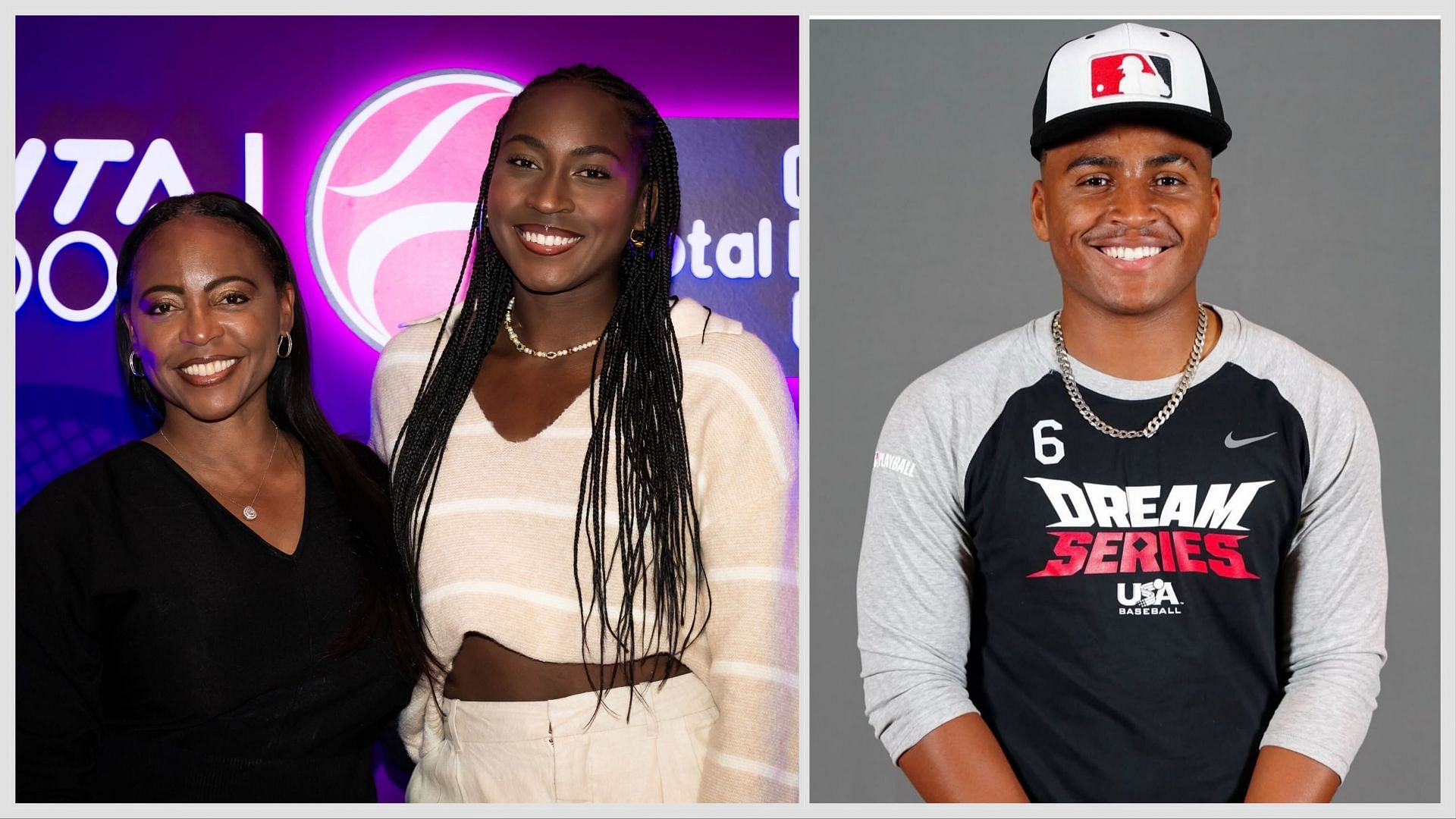 Coco Gauff, Candi Gauff and Codey Gauff